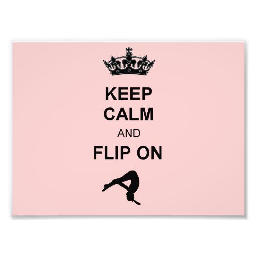 Impression Photo Maintenez le calme et retournez sur (Devant)