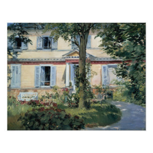 Impression Photo Maison à Rueil par Edouard Manet