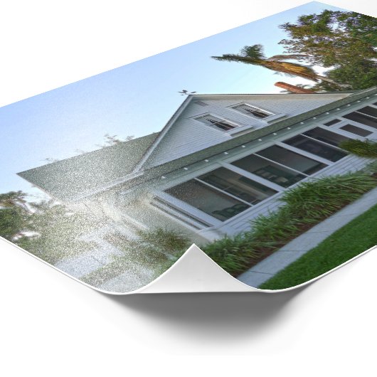 Impression Photo Maison ancienne à Naples, Floride (Coin)