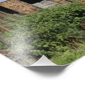 Impression Photo Maison de campagne du Kansas avec moulin agricole (Coin)