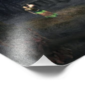 Impression Photo Maison d'horreur d'Halloween (Coin)