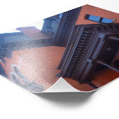 Impression Photo Maison victorienne en brique avec finition en bois (Coin)