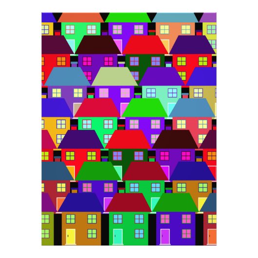 IMPRESSION PHOTO MAISONS COMMUNAUTÉ MAISON COLORÉE (Devant)