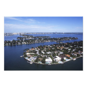 Impression Photo Maisons d'île privée de Biscayne Bay, Star