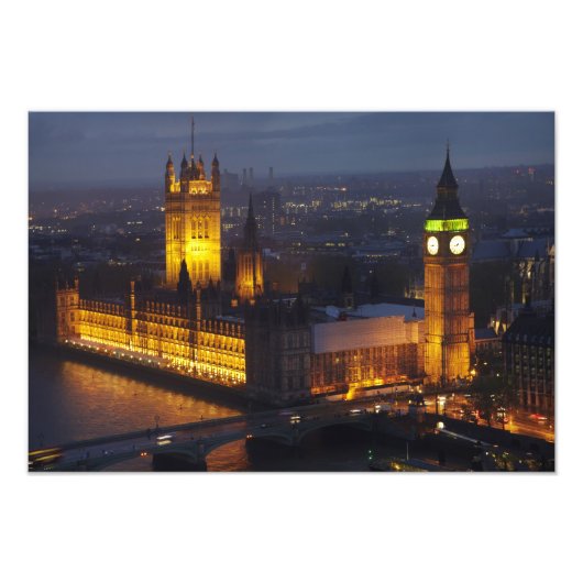 Impression Photo Maisons du Parlement, Big Ben, Westminster (Devant)