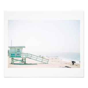 Impression Photo Maître nageur Shack de Manhattan Beach