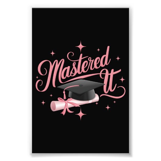 Impression Photo Maîtrise Il Maîtrise Diplômé MBA (Devant)