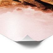 Impression Photo Majestic Homme African Elephant Walking Aquarelle (Coin)