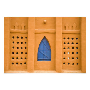 Impression Photo Mali, Ségou. Bâtiment traditionnel en briques de