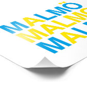 Impression Photo MALMO Swedish Flag (Coin)