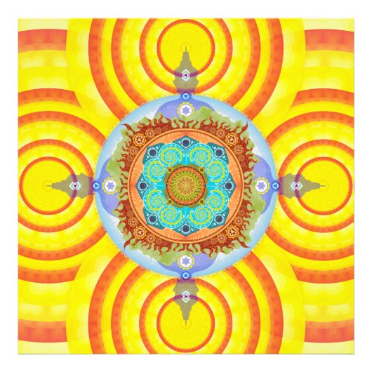 Impression Photo Mandala 7 Chakras (Devant)