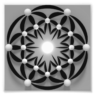 Impression Photo Mandala-abstract-3d
