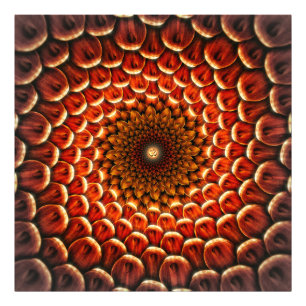 Impression Photo Mandala curatif OM de fleur