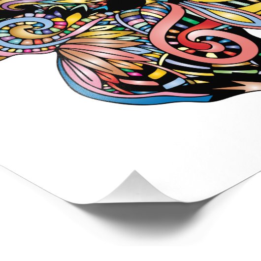 Impression Photo Mandala papillon (Coin)