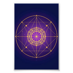 Impression Photo Mandala Sacré Céleste – Géométrie Mystique
