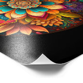 Impression Photo Mandalas à fleurs tropicales (Coin)