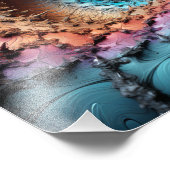 Impression Photo Mandelbrot Set rencontre Black Hole en 3D (Coin)