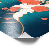 Impression Photo Maneki-Neko, Chat japonais chanceux (Coin)