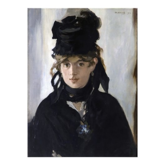 Impression Photo Manet - Berthe Morisot with a bouquet of violets (Devant)