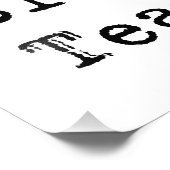 Impression Photo Manger. Dormir. Enseigner. (Coin)