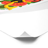 Impression Photo Mangez vos Légumes Citer salade fraîche mélange bo (Coin)