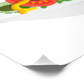 Impression Photo Mangez vos Légumes Citer salade fraîche mélange bo (Coin)