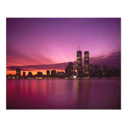 Impression Photo Manhattan Skyline et Hudson River, New York, (Devant)