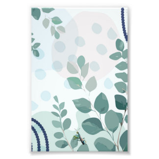 Impression Photo Mante Religieuse Eucalyptus Art Botanique Australi