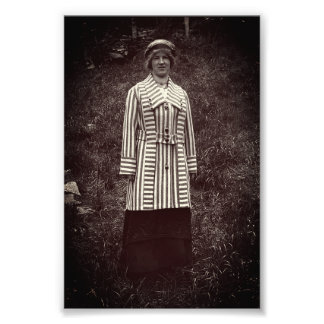 Impression Photo Manteau rayé Femme branchée Juneau Alaska