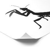 Impression Photo Mantis in silhouette - choose background color (Coin)