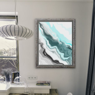 Impression Photo Marble River Fluid Art