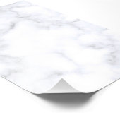 Impression Photo Marbre Blanc Moderne (Coin)
