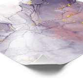 Impression Photo Marbre violet et or (Coin)