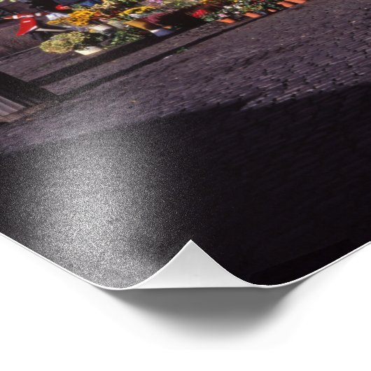 Impression Photo Marché aux fleurs Rome (Coin)