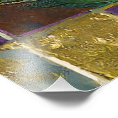 Impression Photo Mardi Gras Gold Ceramic Peacock Feature Masque (Coin)