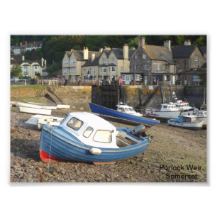 Impression Photo Marée basse au déversoir de Porlock