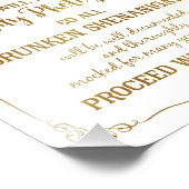 Impression Photo Mariage à barre ouverte signe parties scintillant  (Coin)