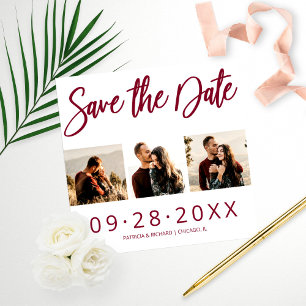 Impression Photo Mariage à petit budget Enregistrez la date 3 Colla