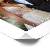 Impression photo mariage | Bordure blanche (Coin)