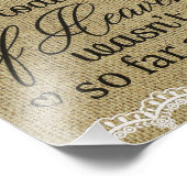 Impression Photo Mariage commémoratif Burlap & Lace Imprimer (Coin)