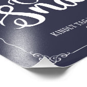 Impression Photo mariage de médias sociaux de la marine (Coin)