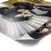 Impression Photo Mariage de nouveaux chiens (Coin)