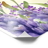 Impression Photo Mariage Fleurie Aquarelle Jaune et Violet Shower d (Coin)