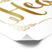 Impression Photo mariage, mariage de mémoire amoureux, or (Coin)