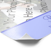 Impression photo Mariage violet avec texte personn (Coin)