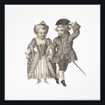 Impression Photo Marie Antoinette Louis XVI Vintage Costumes<br><div class="desc">Cute antique graving of a Louis XVI couple the aristocratic fashion of the period.</div>