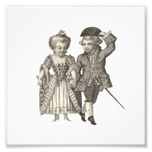 Impression Photo Marie Antoinette Louis XVI Vintage Costumes