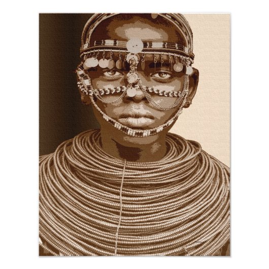 Impression Photo Mariée africaine (Devant)