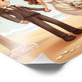 Impression Photo Mariée et couple de chambre, cérémonie juste marié (Coin)