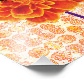 Impression Photo Marigolds et Bee (Coin)